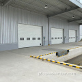 Porta aérea seccional industrial automática com segurança